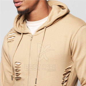 <b>Top</b> Selling OEM Service Men <b>Distressed</b> Tracksuit Wholesale Price 100% Cotton Men <b>Distressed</b> Tracksuit - Product Image 6