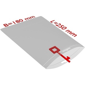 ถุงเก็บของ 180x250 มม. 50 ใบ ใส PE แบบกดปิดผนึก TRANSPAK-แพ็ค 1000 ใบ - Product Image 1