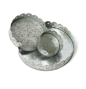 Plateau de service moderne en fer galvanisé, écologique, nouveau design, assiettes de présentation Aswan International GT-631 pour la maison et l'hôtel – Vente chaude - Product Image 1