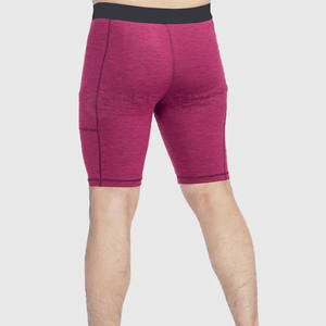 Fabricante de pantalones cortos de compresión de algodón personalizados profesionales, estilo informal, patrón sólido, cintura media, Etiqueta Privada, precios a granel - Product Image 2