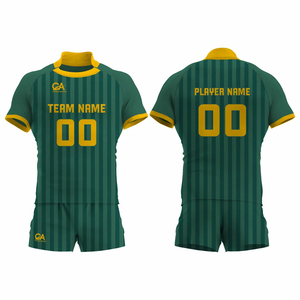 Cómodo conjunto de uniforme de rugby de secado rápido transpirable, uniforme de rugby sublimado con logotipo y diseño personalizados - Product Image 4