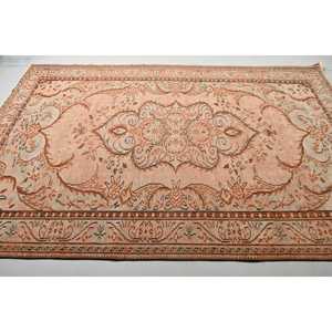 Alfombra Vintage de 6.1x9.3 pies, Alfombra Turca, Alfombra de Lana Ikat Marrón - Product Image 2