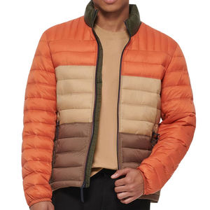 Chaqueta acolchada de manga larga de invierno para hombre con logotipo personalizado y cierre de cremallera de talla grande al por mayor - Product Image 2