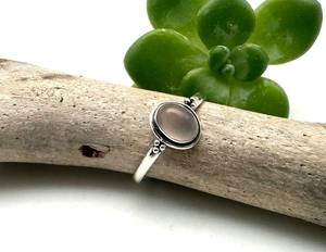 Trending 925 Sterling Silver <b>Rose</b> <b>Quartz</b> Gemstone Ring <b>Jewelry</b> Handmade Silver Boho Style Ring <b>Jewelry</b> For Women Gift For Girls - Product Image 3