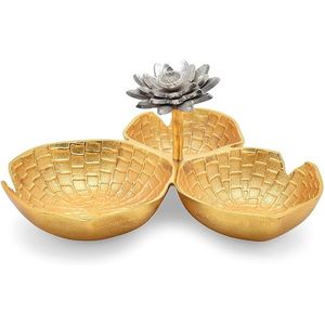 Glossy Golden Finished Modern Eco-Friendly Lightweight Aluminum <b>Leaf</b> Bowl Tabletop Home & Hotel Decorative Luxury Wholesale Rate - Product Image 4