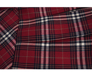 Tartan Zipper Sexy School Girls Pleated Plaid High Waist Slim Fit Loose Breathable A-line Tartan 19" Knee-length Kilt <b>Skirt</b> - Product Image 3