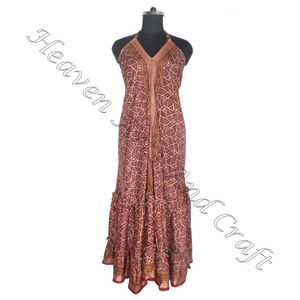 SD014 femmes indien pakistanais Saree/Shari/Shari Vintage robes en soie Hippy Boho chaud Sexy à la recherche coton indien meilleur Vintage - Product Image 5