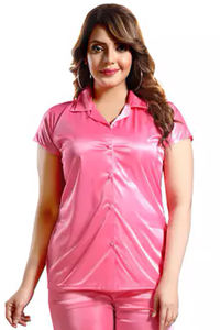 Conjunto de pijamas de noche de manga corta de verano para mujer, ropa de dormir Sexy, camisas y pijama para mujer - Product Image 6