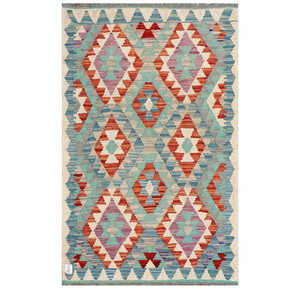 พรมกิลิม ไมมานา อัฟกานิสถาน ขนาด 134 x 87 ซม. สำหรับตกแต่งผนัง - Product Image 1