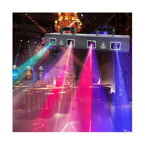Luz de discoteca LED rectangular RGB completa de 10W, luz de escenario de cuatro cabezales para Club nocturno KTV, emisión verde, azul, rojo y amarillo - Product Image 1
