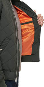 Chaqueta Bomber Acolchada para Hombre con Logotipo Personalizado OEM ODM, Cuello Alto, Sudadera con Capucha Cálida, para Invierno, Gimnasio, Deportes, Correr, Casual, Servicio Directo - Product Image 3