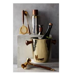 Ensemble d'outils de bar en métal au look élégant pour la maison, la fête, la mise en place d'un bar, offrant une préparation de boissons soignée et organisée - Product Image 1