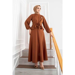 Ensemble 2 pièces à volants, motif régulier orange, fabriqué en Turquie - Product Image 3