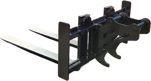 Fourche polyvalente pour excavatrice, fourches en acier robustes réglables pour des opérations de levage sécurisées sur site - Product Image 6