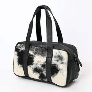 Bolsa de Viaje de Cuero Genuino Hecha a Mano de Primera Calidad con Cierre de Cremallera LHODB-0021 - Product Image 4