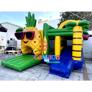 Château gonflable de rebond d'enfants combiné avec la glissière pour le videur sautant extérieur de jeu gonflable - Product Image 4