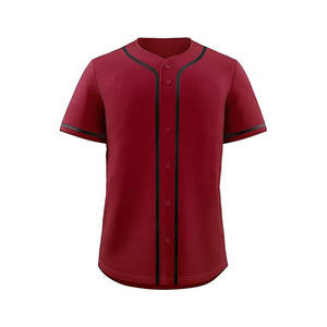 Impression Baseball Chemises unies Bleu Baseball Top Mens Sublimation Prix pas cher Maillot de Baseball - Product Image 3