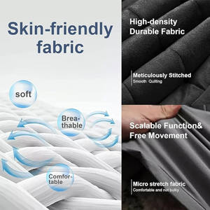 Chaqueta Acolchada Tejida Personalizada para Mujer 2025/2026, Transpirable, de Secado Rápido, Cálida, con Cuello Alto, Frente Liso Teñido, Cremallera, Informal, para Invierno y Aire Libre - Product Image 4