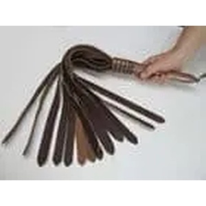 JEXMOO Fouets en cuir faits main personnalisés, outils artisanaux, couleur marron, nouvelle arrivée, 2 ensembles pour adultes, équipement de bondage international - Product Image 3