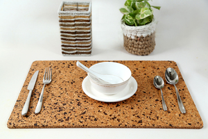 Mantel abstracto de corcho Natural de 18x12 pulgadas de la mejor calidad, Rectangular moderno, Color Oliva, resistente a las manchas para el hogar, Hotel, Oficina - Product Image 2