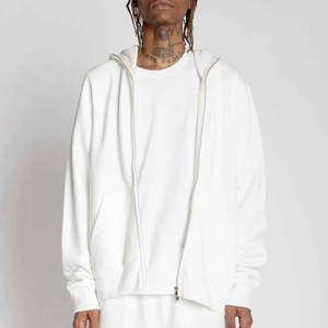 เสื้อฮู้ดดี้ระบายอากาศได้ดีสำหรับผู้ชายเสื้อมีฮู้ดพิมพ์โลโก้ทรงโอเวอร์ไซส์แบบมีซิปสำหรับฤดูหนาว - Product Image 5