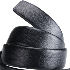 Ceinture à boucle automatique personnalisée, tendance, ceinture commerciale, sangles classiques, ceinture en cuir véritable noire pour hommes - Product Image 3