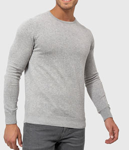 Sweat-shirt à col rond imprimé personnalisé OEM en coton molletonné épais et oversize pour hommes - Product Image 3