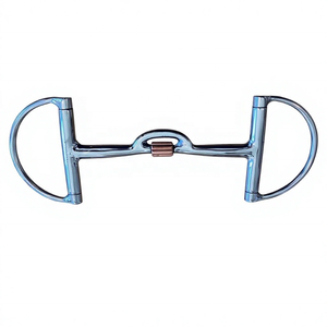 Mors en caoutchouc D BITS avec port de taille 1.1/2' pour chevaux - Product Image 6