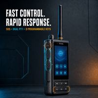 Radio bidirectionnelle DMR PoC 4G LTE D268, étanche IP68, robuste, Android, double SIM, 4W VHF UHF, talkie-walkie avec GPS, écran tactile 3,5 pouces