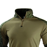 Chemise de combat en toile camouflage personnalisée à prix avantageux, manches longues, écologique, séchage rapide, unisexe avec coudières