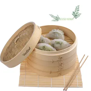 หม้อนึ่งไม้ไผ่แบบยั่งยืน ผลิตในเวียดนาม อุปกรณ์ทำอาหารที่เป็นมิตรกับสิ่งแวดล้อม - Product Image 1