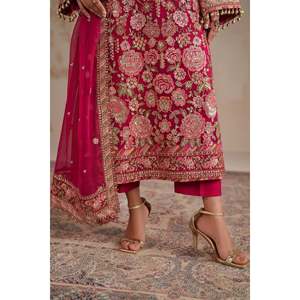 Elegant Embroidered Chiffon Mother of Bride <b>Dress</b> SF-4363 - Product Image 5