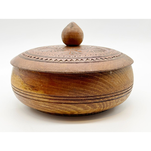 ชามเสิร์ฟพร้อมฝาปิดทำจากไม้ธรรมชาติทำด้วยมือเป็นมิตรต่อสิ่งแวดล้อมดีไซน์คลาสสิกหรูหราสำหรับใช้ในบ้าน - Product Image 5