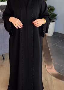 Elegante modesto bordado a mano para mujer importado Premium Abayas Formal tradicional Dubai vestidos de tela transpirable - Product Image 2