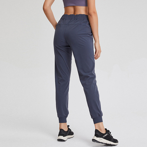Yoga Pants With Pockets High Waist Lace up Loose Casual <b>Running</b> Fitness Sport <b>Leggings</b> for Women - Product Image 3
