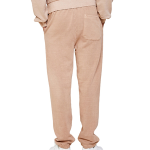 Pantalon de survêtement décontracté taille haute pour homme, style tendance, en coton uni, design personnalisé, anti-plis, coupe droite - Product Image 2