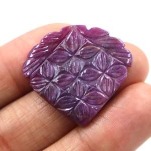 Rubis rouge naturel sculpté en cabochon, pierre précieuse, rubis sculpté à la main, pierre lisse, fournisseur en gros pour bijoux - Product Image 2