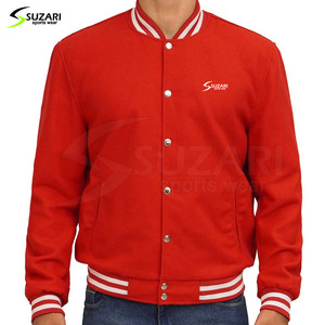 Veste universitaire en laine pour hommes High Street Light de haute qualité coupe-vent respirant en toile tricotée col montant Style Letterman hiver - Product Image 3