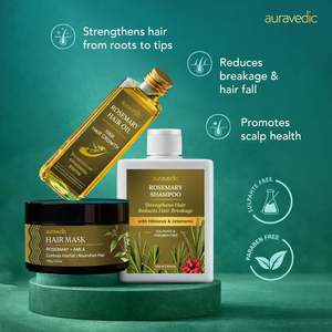 ROSEMARY Hair Growth <b>Kit</b> 500ml Vegan Hair Care Set Moisturizing Cream <b>Gel</b> Oil Featuring Ginger Argan Oil Anti-Dandruff - Product Image 5