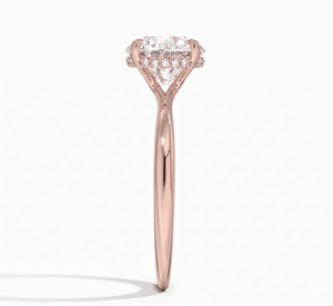 Anillo de Compromiso con Diamante de Corte Brillante Redondo, Clásico para Mujer, Diamantes Cultivados en Laboratorio - Product Image 5