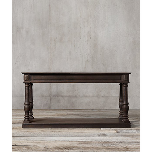 Paulo Table Console Antique Rustique avec Rangement Table d'Appoint en Bois pour Salon Entrée Chambre Hôtel Ferme Décor - Product Image 2