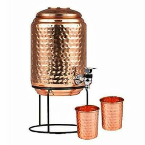 Réservoir d'eau polyvalent en cuivre émaillé avec stockage à chaud et à froid, parfait pour les ustensiles de cuisine et les fournitures événementielles - Product Image 6