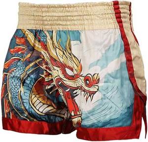 Short de boxe décontracté de haute qualité pour hommes, vêtements de sport de musculation confortables avec design solide - Product Image 3