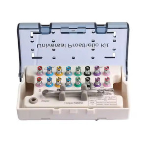 Accesorio para implantes dentales, llave dinamométrica Universal, Kit de prótesis, juego de destornilladores, 16 Uds., herramientas manuales de restauración hexagonal - Product Image 1