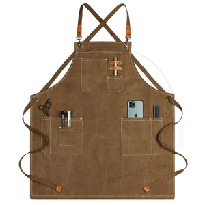 Tablier de cuisine personnalisé avec logo, imperméable, en PVC, anti-huile, en vrac, pas cher, lavable, réutilisable pour le nettoyage, pour la restauration - Product Image 4