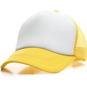 Casquette de camionneur en mousse de polyester de qualité supérieure à 5 panneaux à l'avant avec dos en maille casquettes de camionneur à 5 panneaux de grande taille - Product Image 1