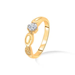 Anillo de Compromiso de Oro Rosa de 18K con Corte Cojín para Mujer - Product Image 3