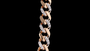 Cadena Cubana con Diamantes Cultivados en Laboratorio |   Fabricación de Joyería Personalizada - Product Image 3