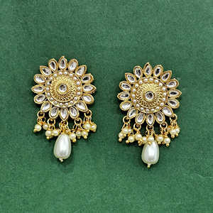Antique Classic Fashion Tops with Gold Plating High Quality Wholesale Fashion Hoop Earrings - Product Image 4