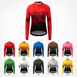 Maillots de cyclisme personnalisés à séchage rapide avec impression par sublimation, unisexes, avec votre propre logo imprimé directement sur du nylon/spandex/polyester - Product Image 5
